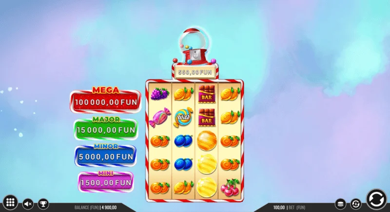Sweet Candy Cash Stash - Hold and Win राउंड में कैश कॉइन्स